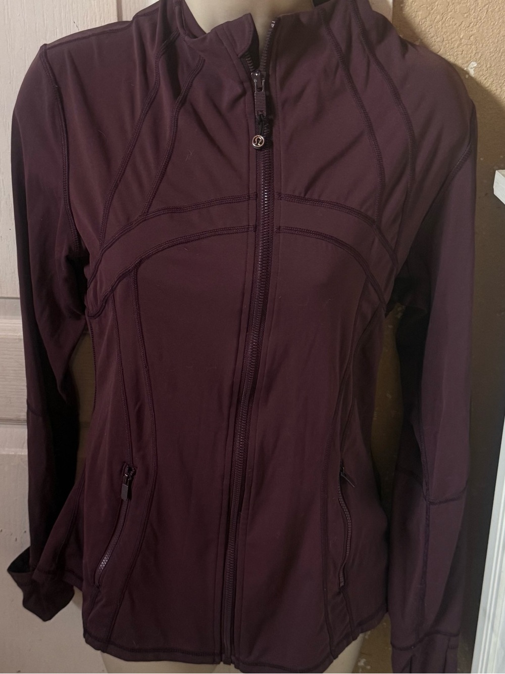 lululemon athletica Women's Deep Plum Full-Zip Bomber Jacket